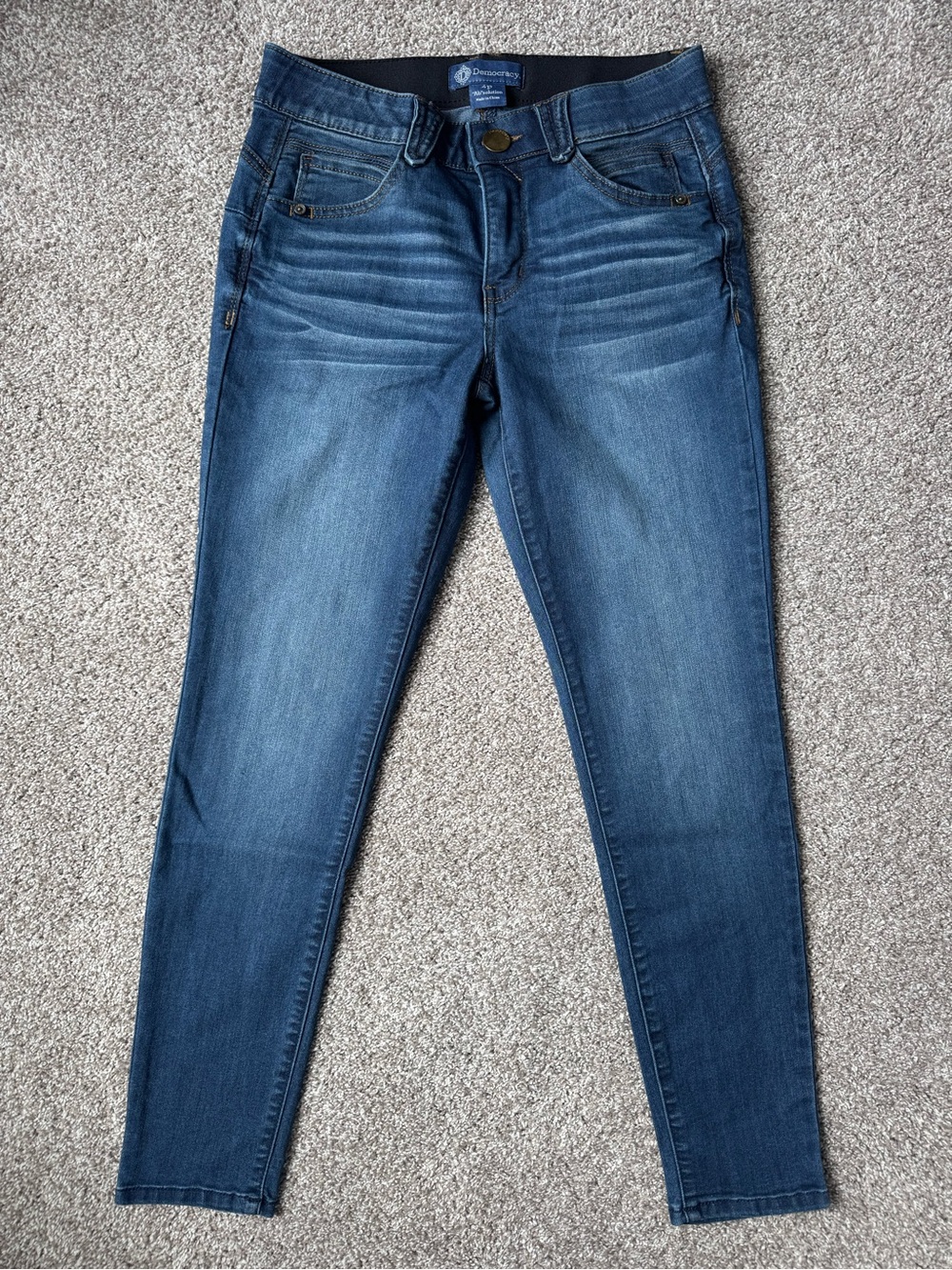 Democracy “Ab”solution Women’s Mid-Rise Blue Skinny Jeans